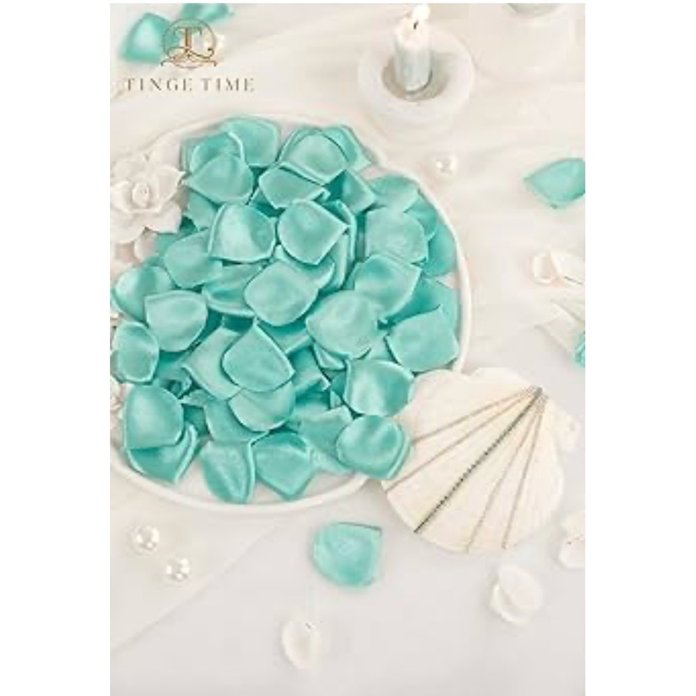 Aqua Petal Decorations